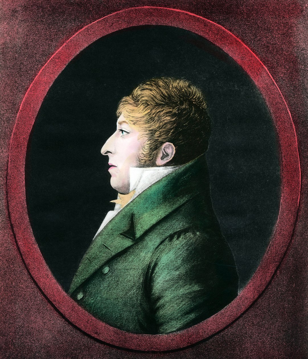 Retrato de Rodolphe Kreutzer (1766-1831) violinista e compositor francês. Gravura da Coleção Privada do século XIX de Unknown artist