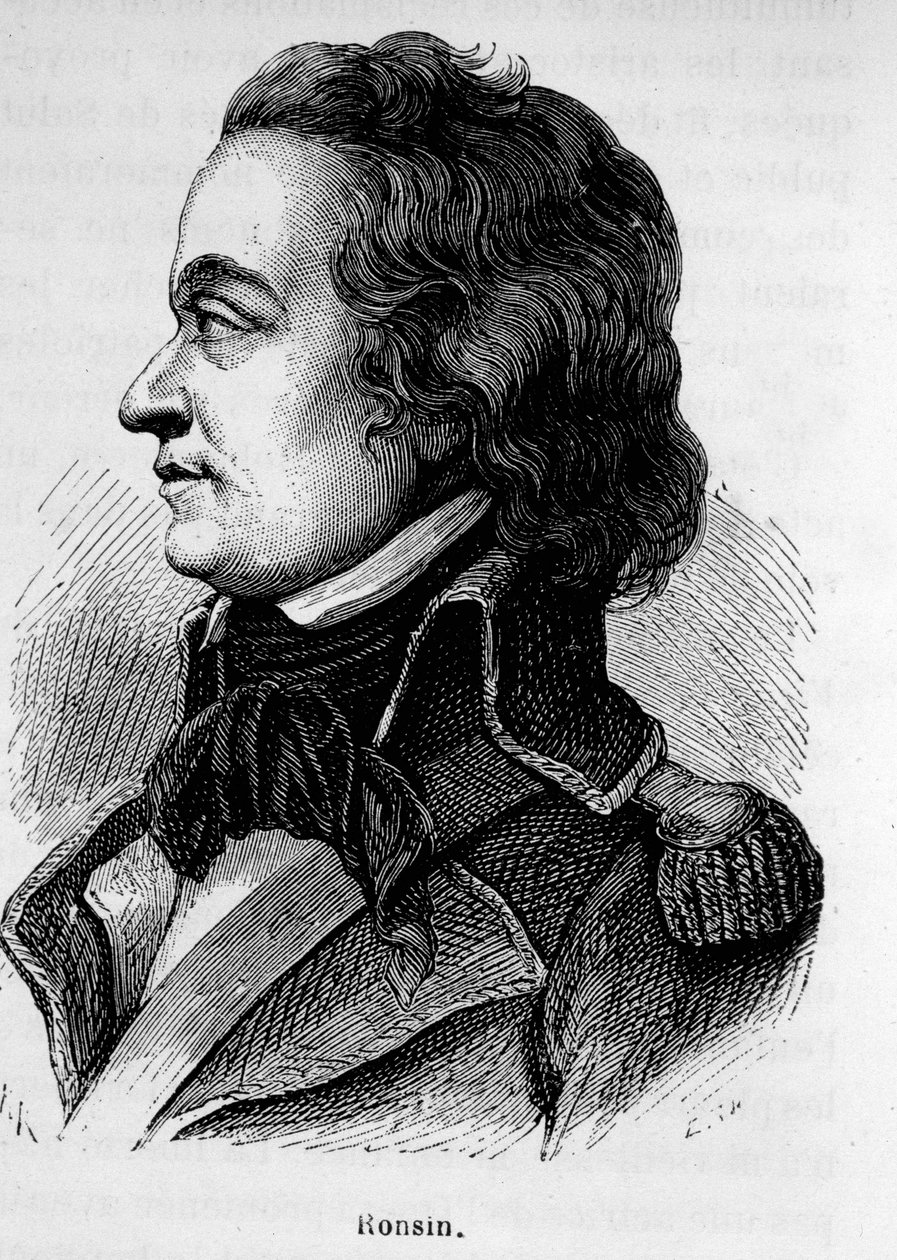 Retrato de Ronsin, escritor francês e general (1752 - 1794). de Unknown artist