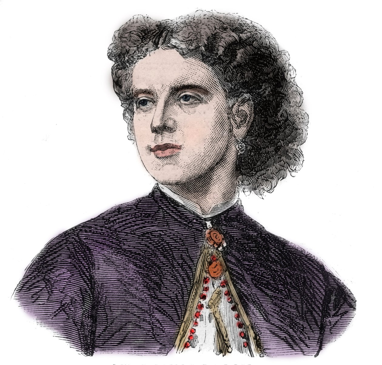 Retrato de Rosine Bloch (1844-1891) Cantora Mezzo-soprano francesa de Unknown artist