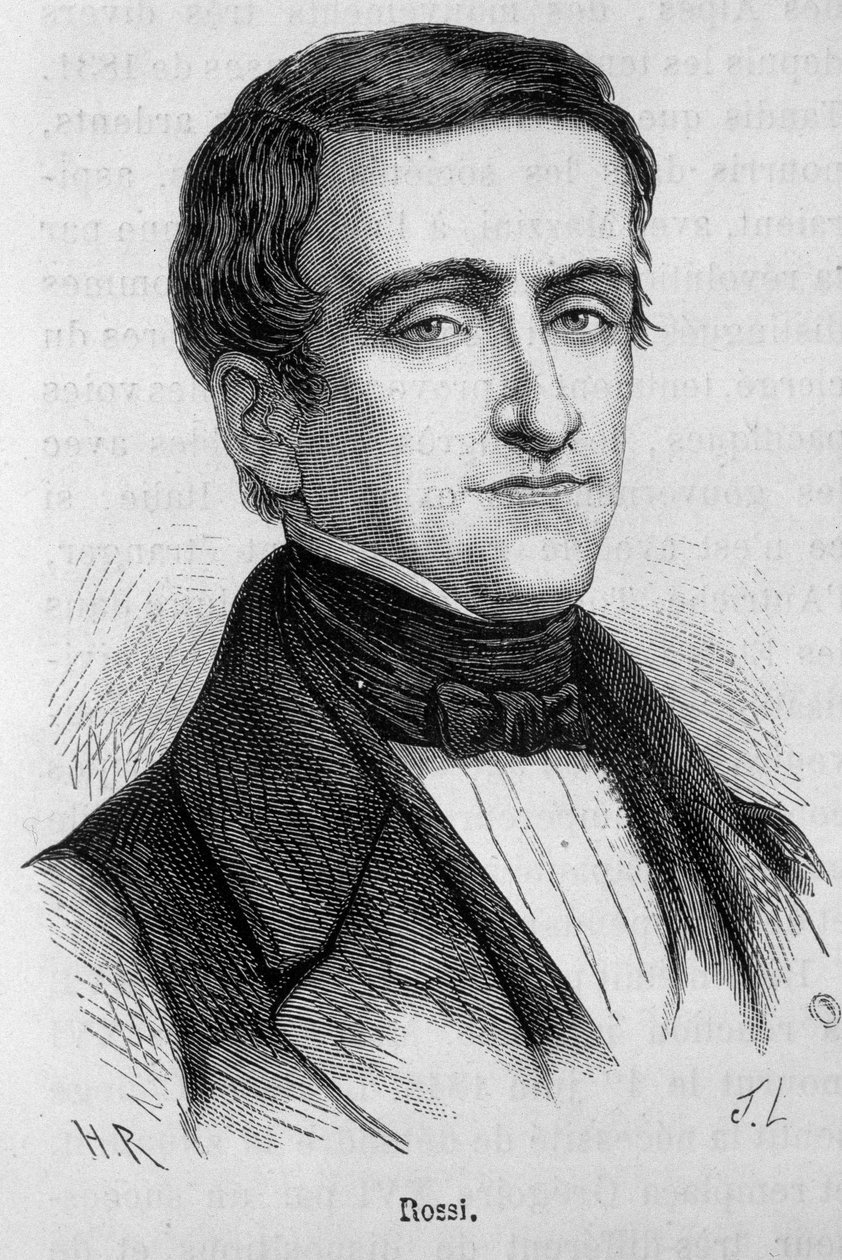 Retrato de Rossi, político italiano (1787 - 1848) de Unknown artist