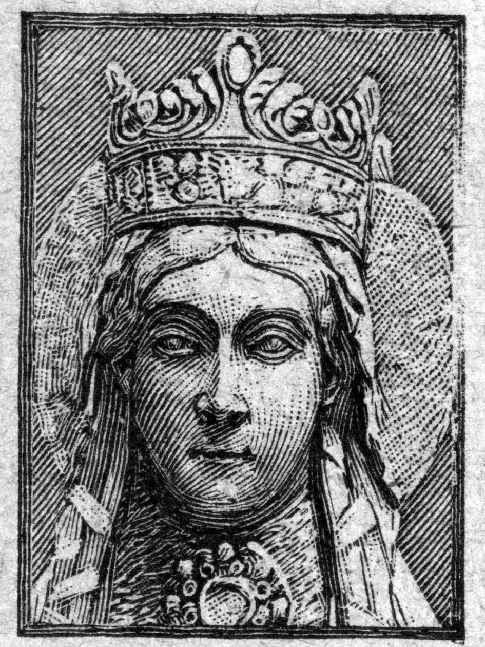Retrato de Santa Clotilde Mulher de Clóvis 1. (470-548). de Unknown artist