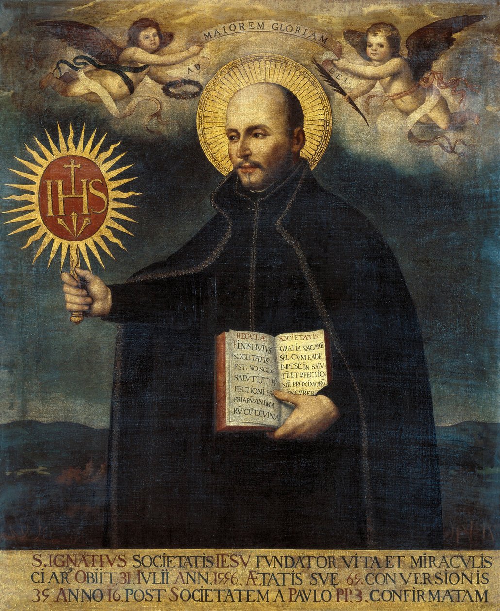 Retrato de Santo Ignace de Loyola (1491-1556) de Unknown artist