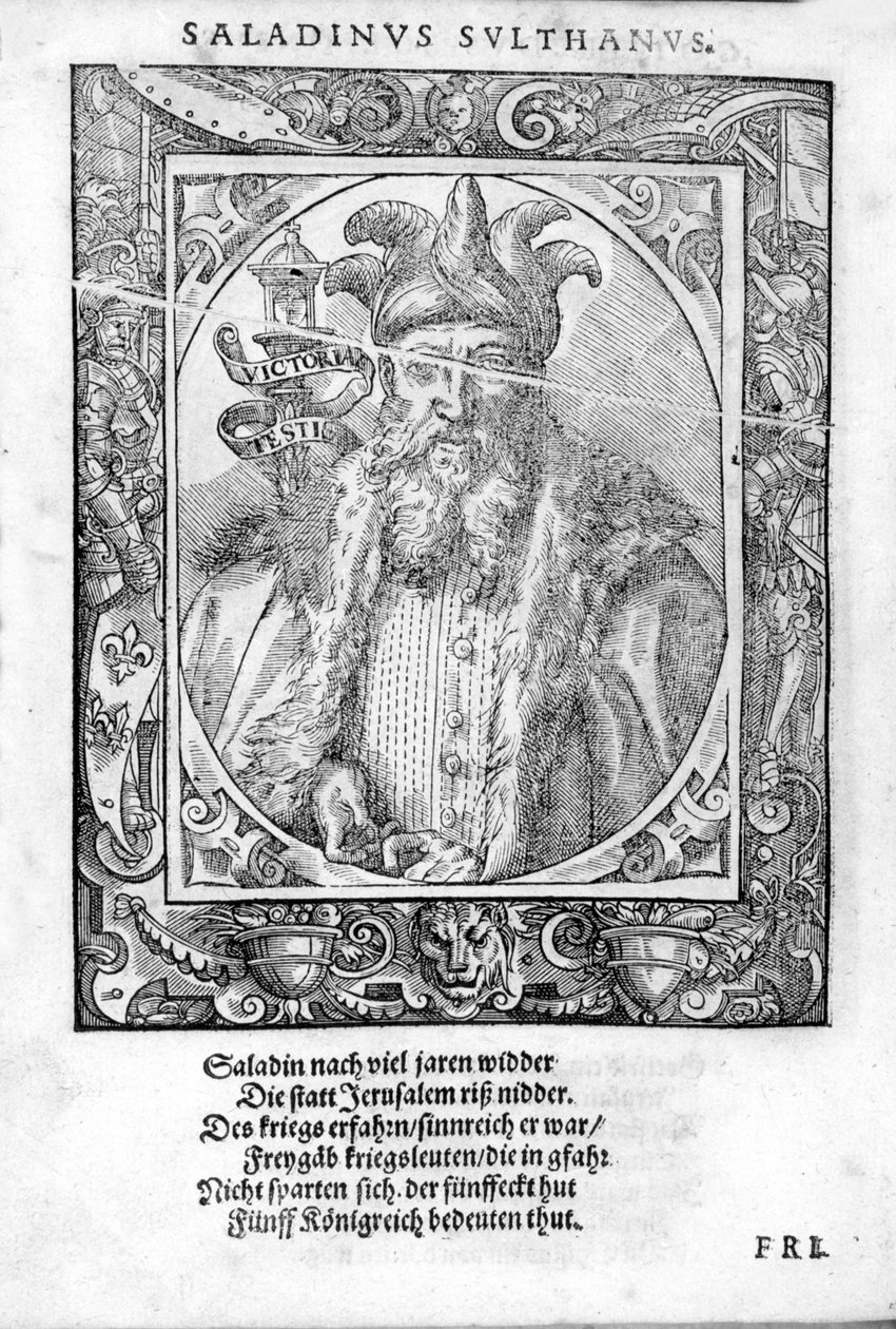 Retrato de Saladino (1138-1193) (Salah al Din Yusuf al-Ayyubi (al Ayyubi). de Unknown artist