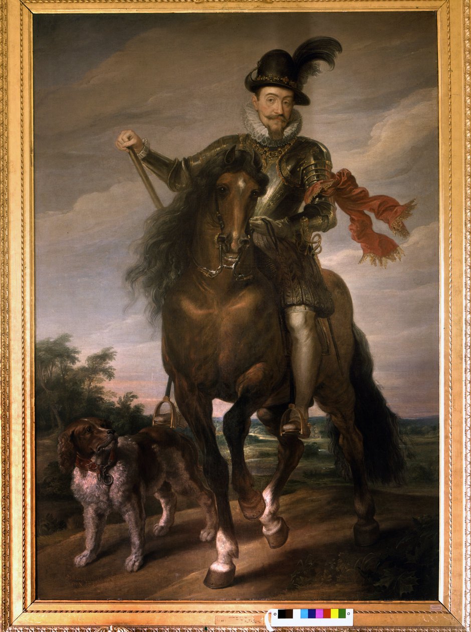 Retrato de Sigismundo III Vasa (1566 - 1632) a cavalo. de Unknown artist