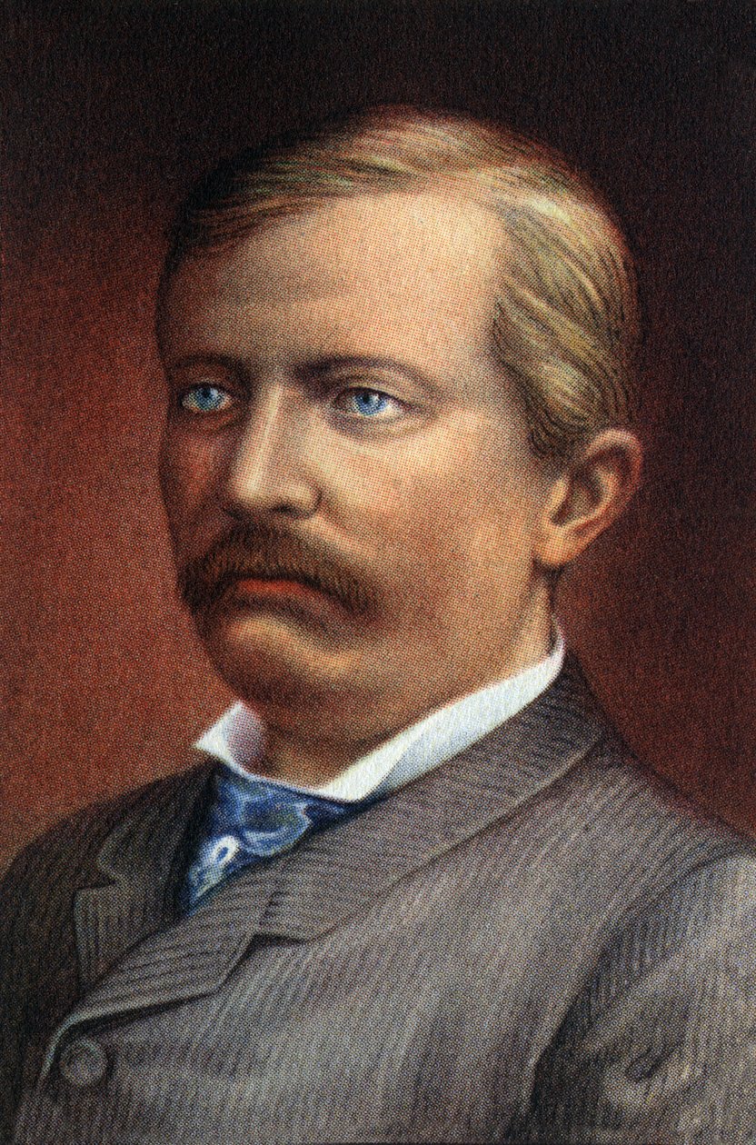 Retrato de Sir Henry Morton Stanley, pseudónimo de John Rowlands (1841-1904), explorador e jornalista britânico. de Unknown Artist