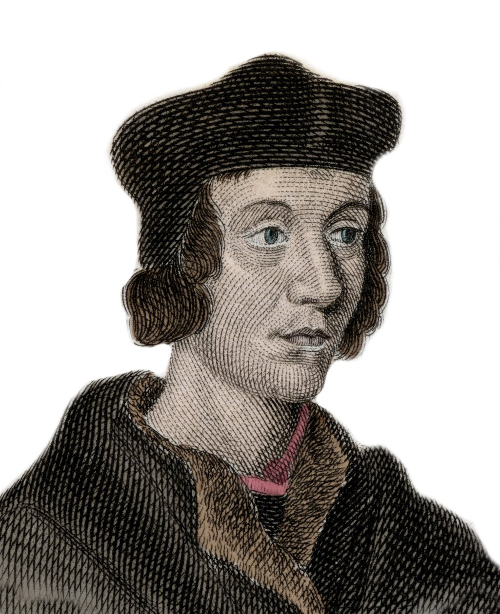 Retrato de Sir John Fortescue de Salden (cerca de 1531-1607), político inglês, chanceler do Tesouro. Gravura do século XIX. de Unknown artist