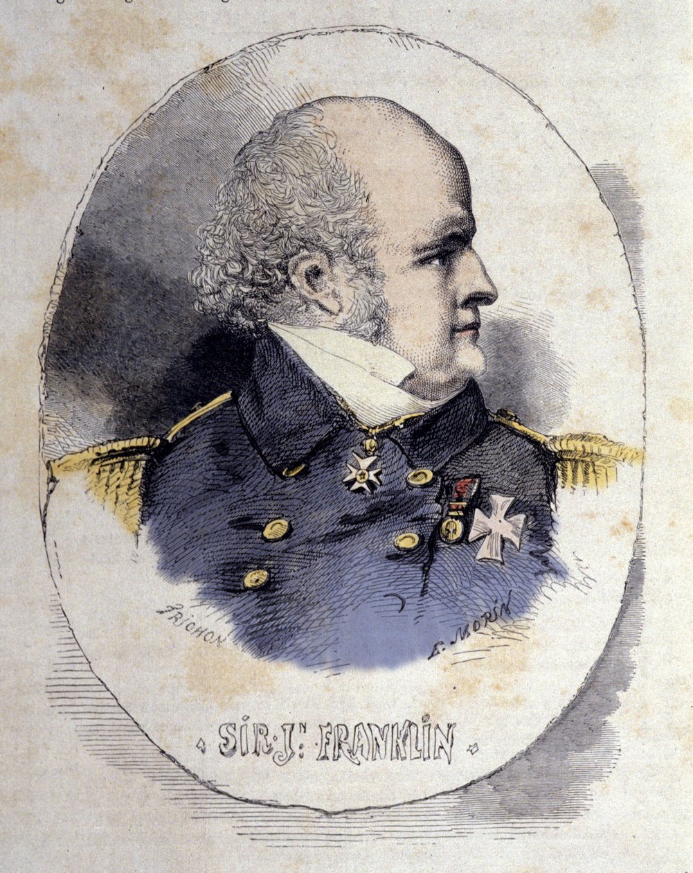 Retrato de Sir John Franklin 1786-1847 oficial naval e explorador britânico. de Unknown artist