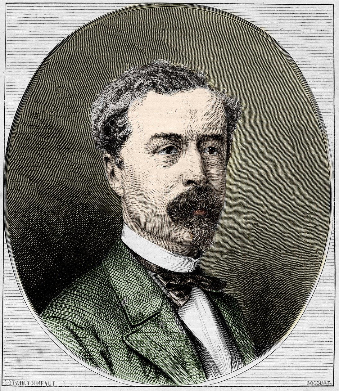 Retrato de Sir Richard Wallace (1818-1890), filantropo inglês e coleccionador de arte. Gravura de 1872. de Unknown artist