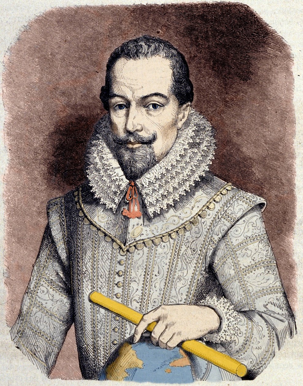 Retrato de Sir Walter Raleigh (1552-1618), cortesão, navegador e escritor inglês. de Unknown artist