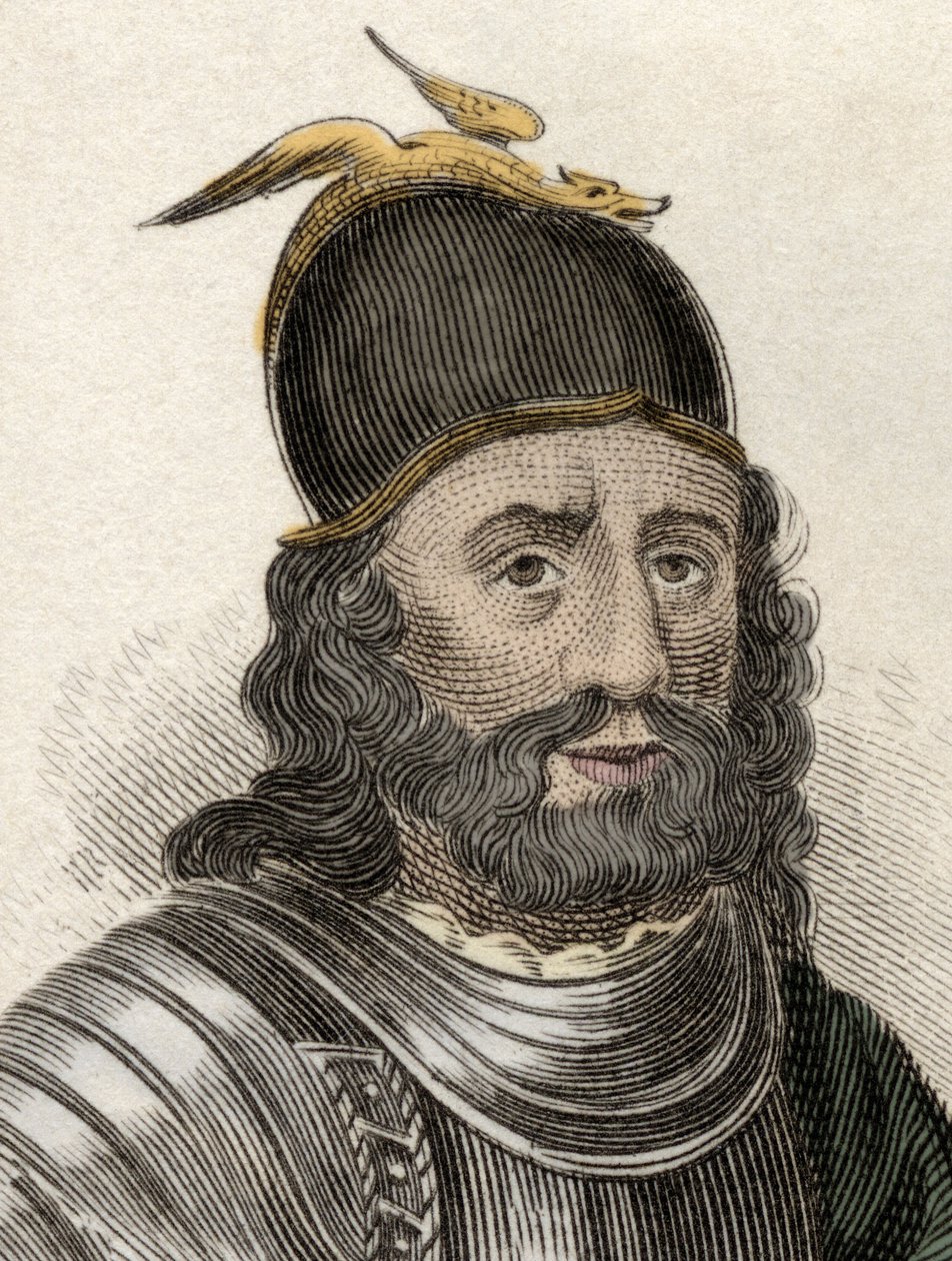 Retrato de Sir William Wallace (Braveheart) (ca. 1270-1305), cavaleiro escocês. Gravura do século XIX. de Unknown artist