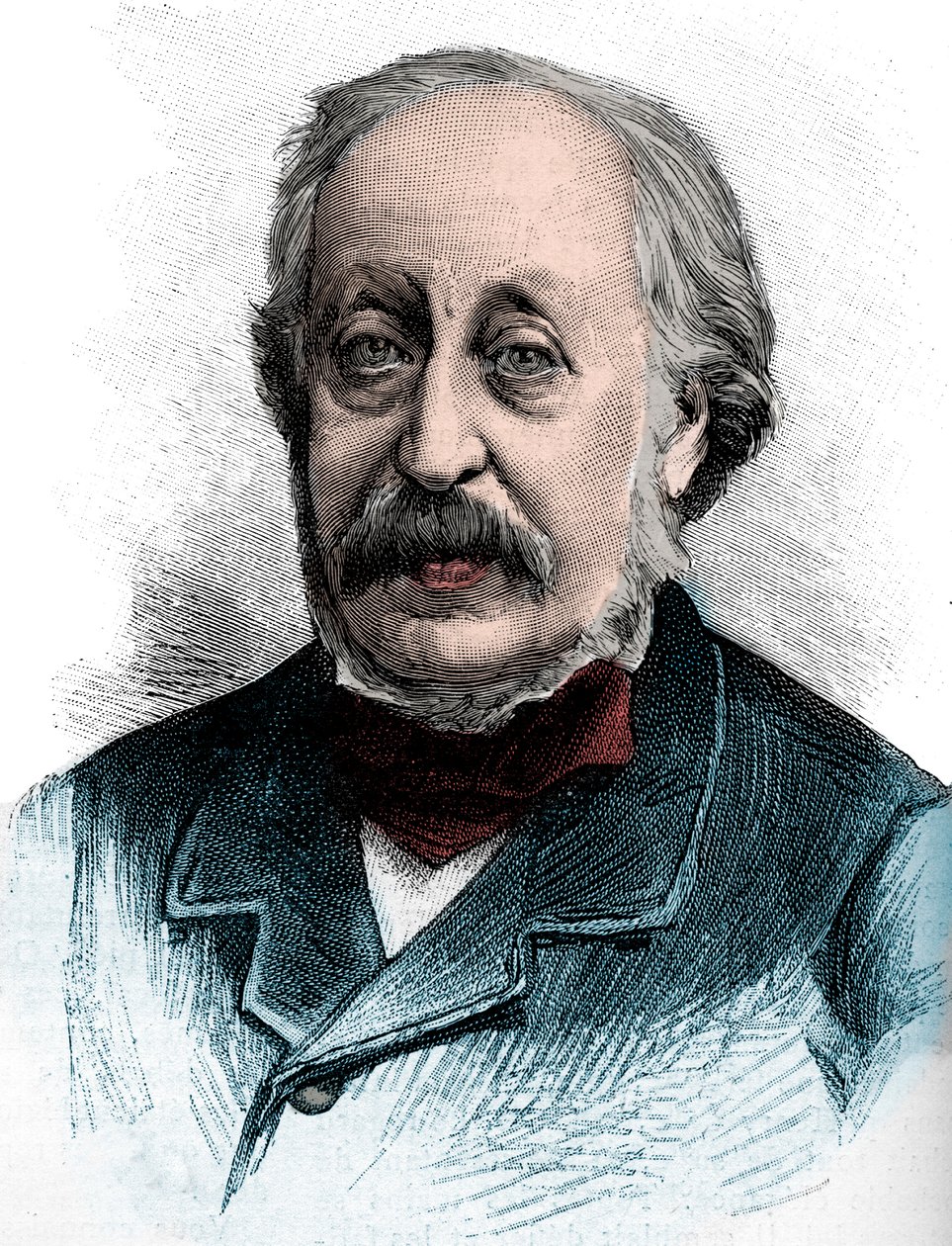 Retrato de Stephen Heller (1813-1888) Pianista, professor e compositor húngaro - Gravura 1888 de Unknown artist
