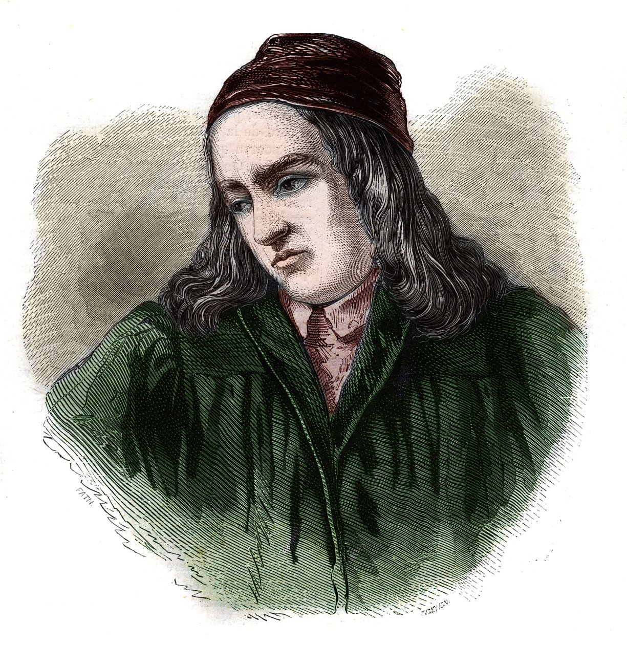 Retrato de Teodorico (Theodore Theodoric) de Niem (ou Nieheim) (1345-1418) historiador alemão. de Unknown artist