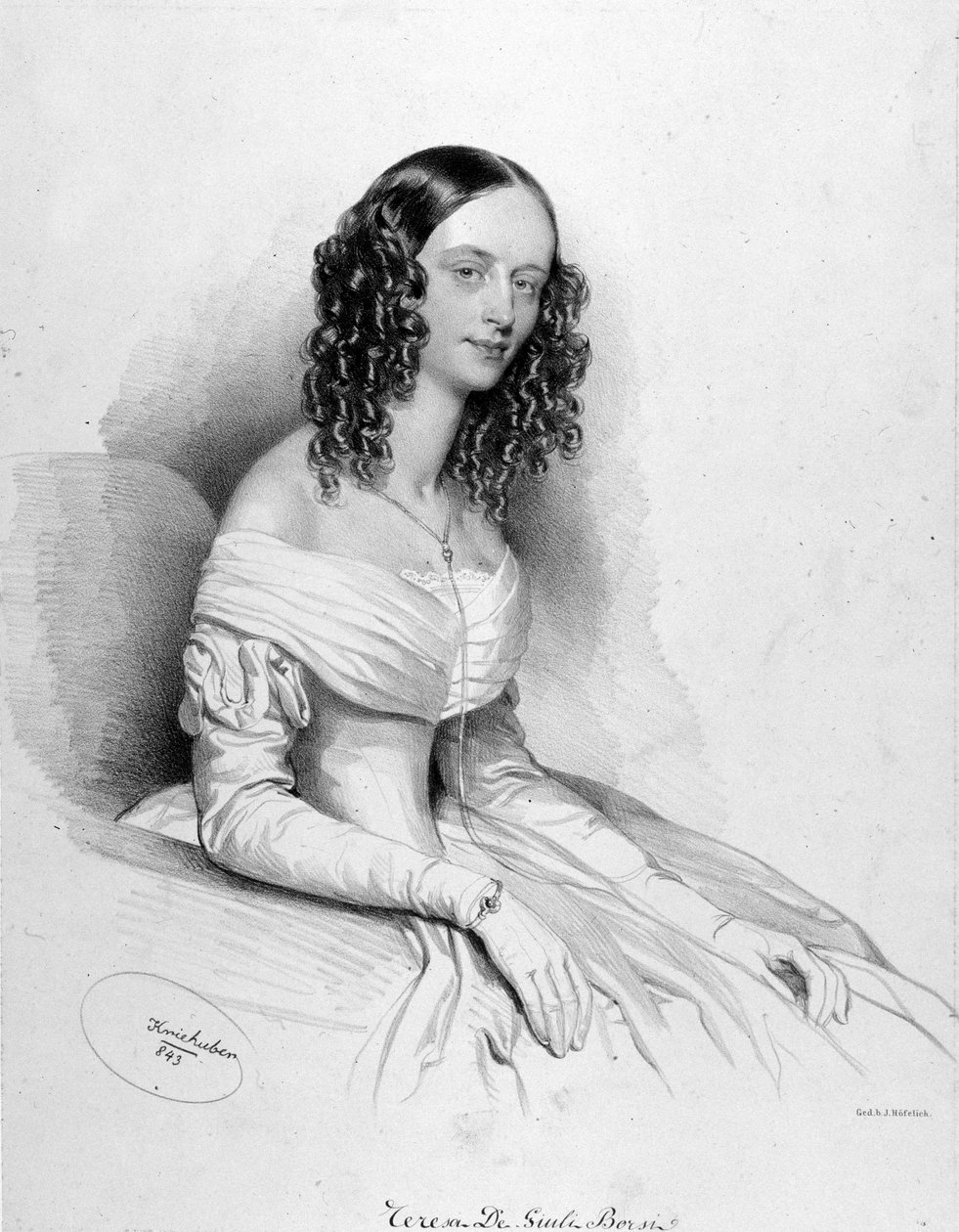 Retrato de [Teresa] De Giuli Borsi soprano italiano. de Unknown artist