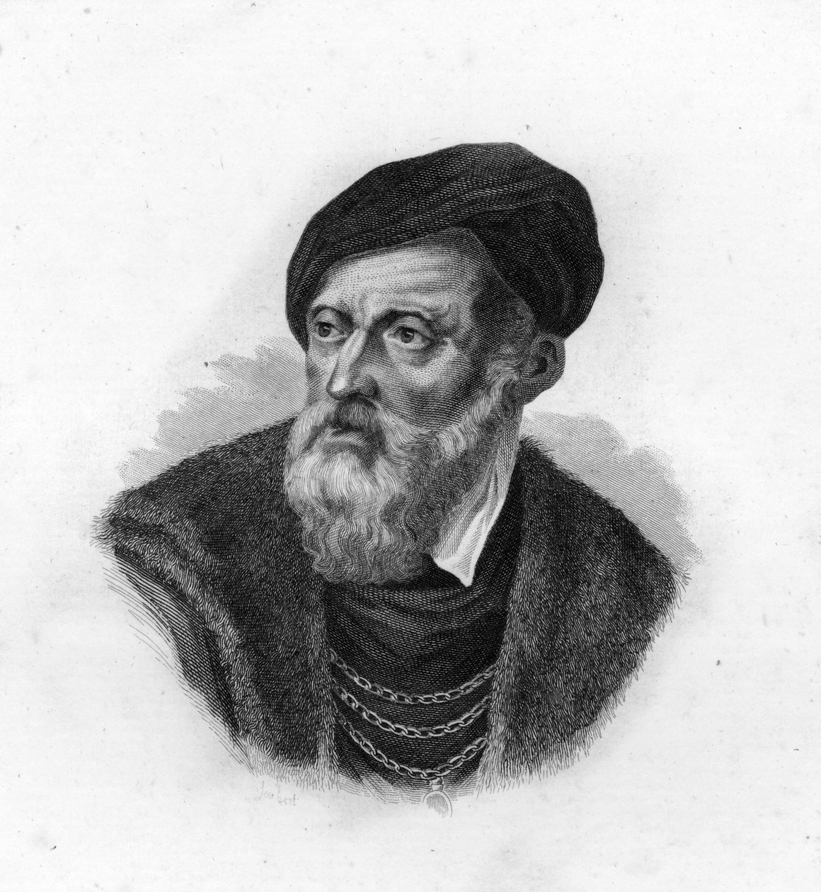 Retrato de Ticiano (1490-1576), Tiziano Vecellio, pintor veneziano de Unknown artist