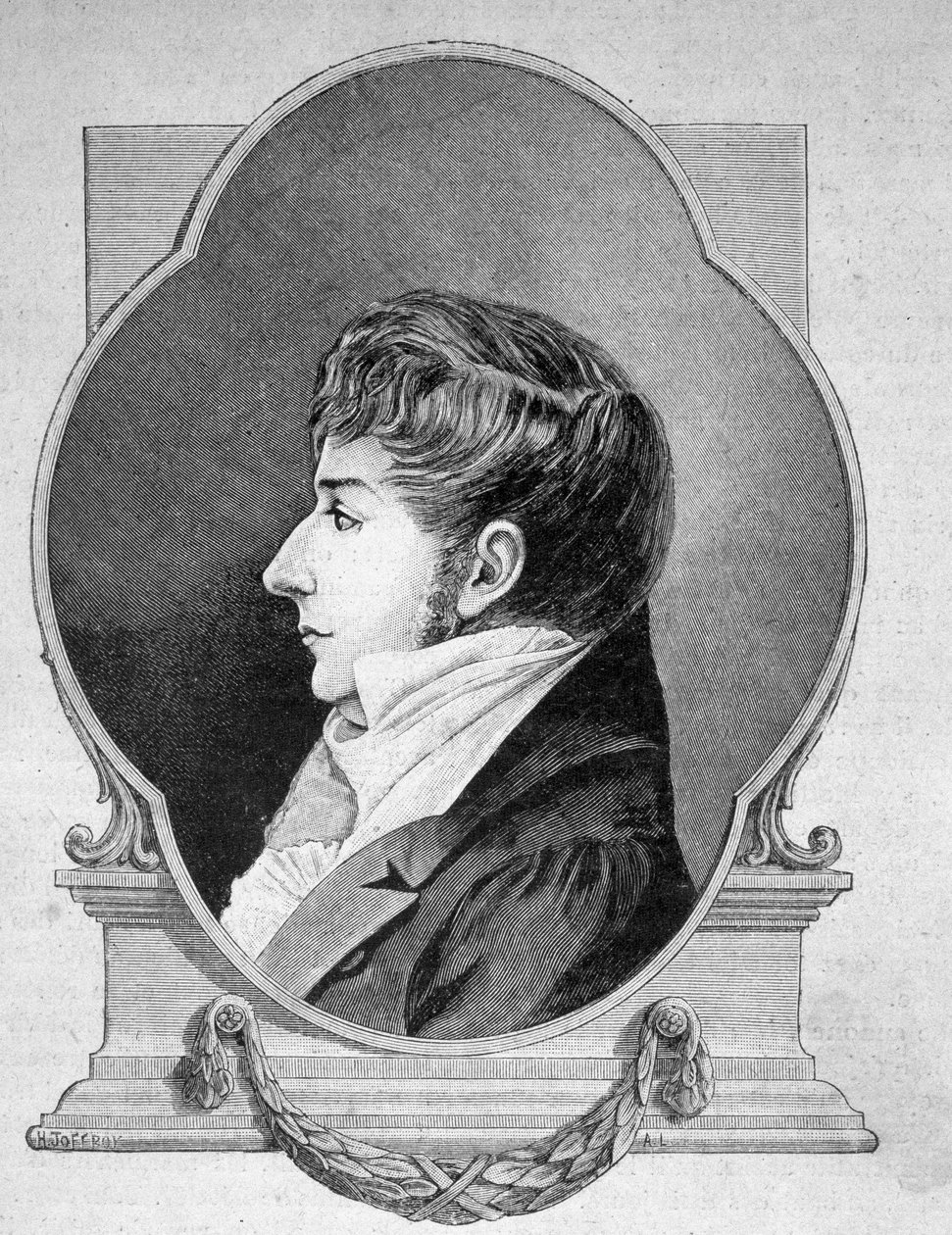 Retrato de Tom Souville, corsário calaisiano (1777 - 1839) - em “” Les Contemporains ””, final do século XIX. de Unknown artist
