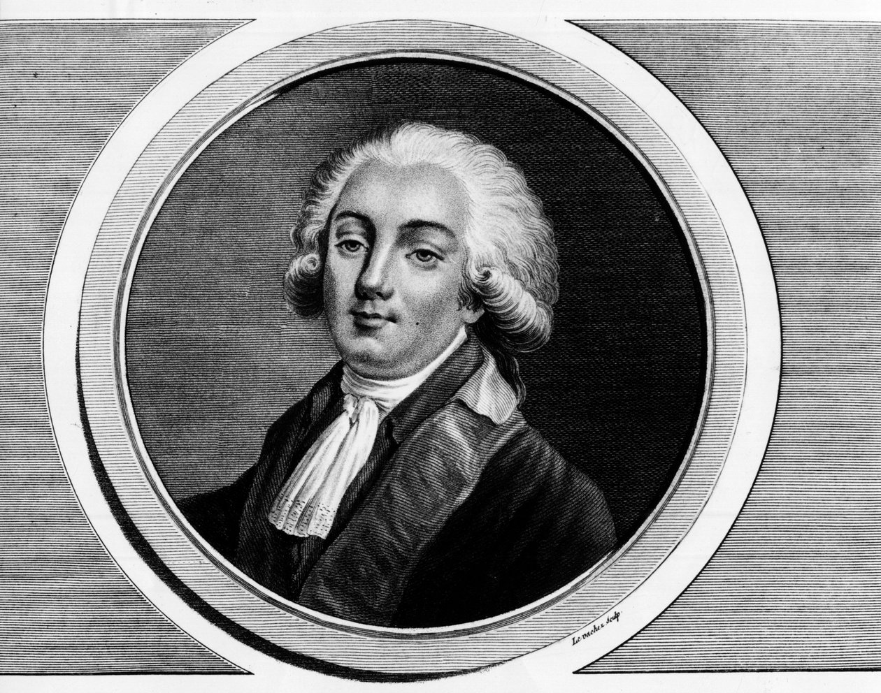 Retrato de Troféu-Gerardo, Conde de Lally, Barão de Tollendal, então Marquês de Lally-Tollendal, mais conhecido como Gerard de Lally Tollendal (1751-1830), deputado nos Estados Gerais de 1789. Gravura em "Coleção completa de pinturas históricas do de Unknown artist