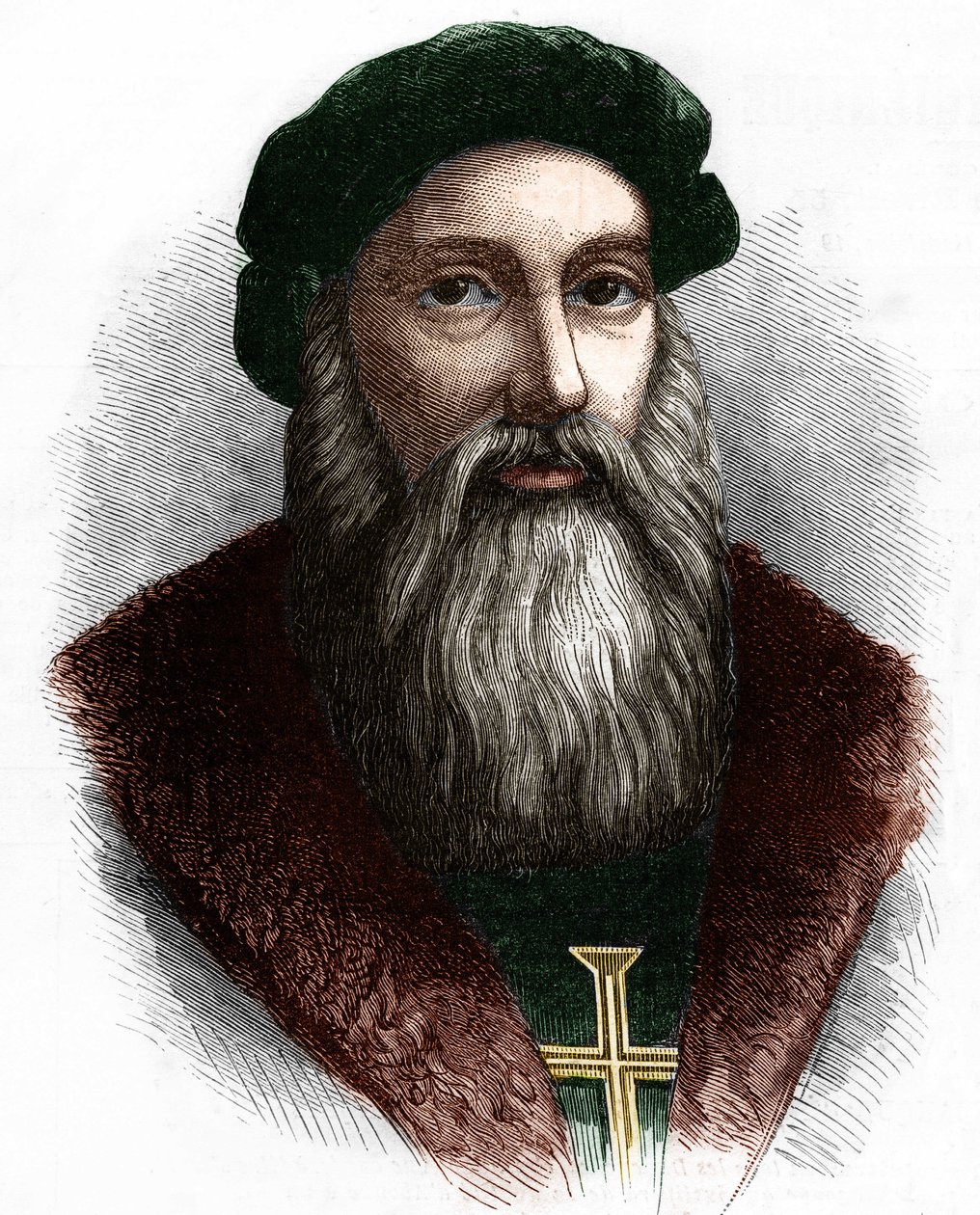 Portrait of Vasco de Gama (1469-1524) Portuguese navigator. de Unknown artist