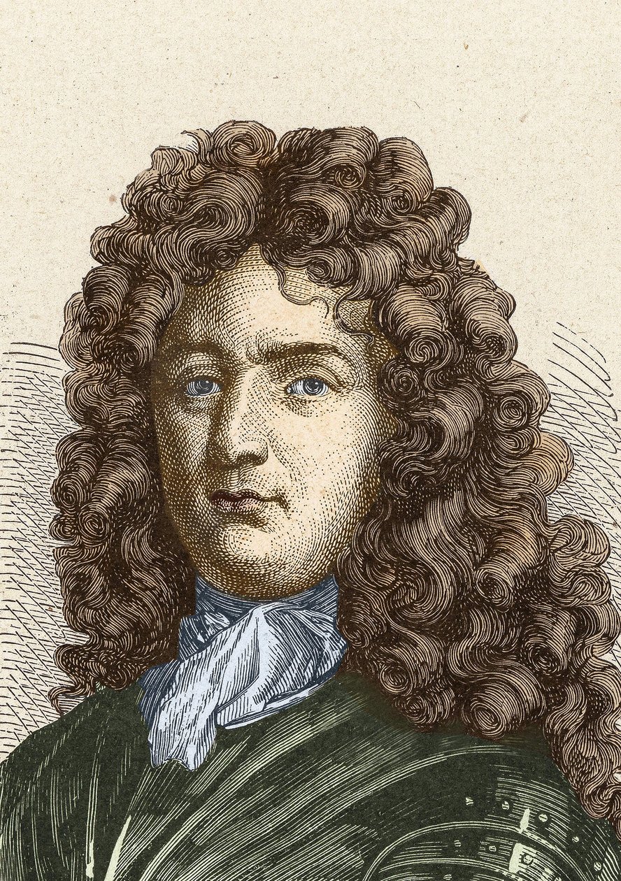 Retrato de Vauban (1633 - 1707). (Sébastien Le Prestre de Vauban) Marechal de França e engenheiro militar de Unknown artist