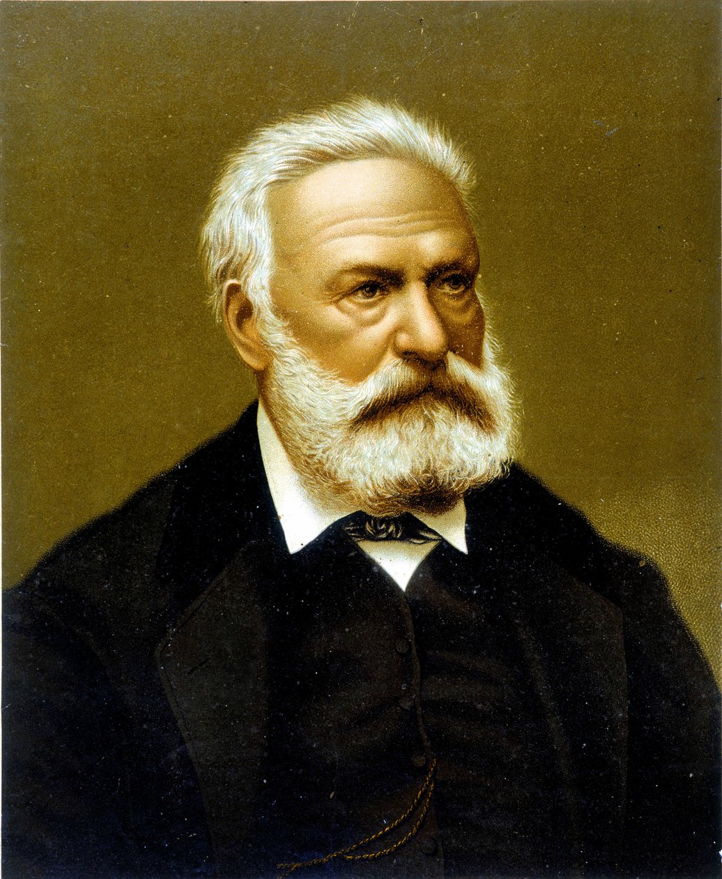 Retrato de Victor Hugo - cromolitografia de Unknown artist