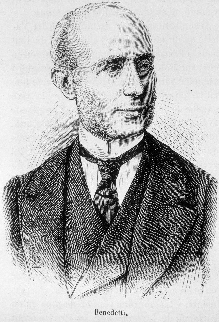 Retrato de Vincent Benedetti, diplomata francês (1817 - 1900) de Unknown artist