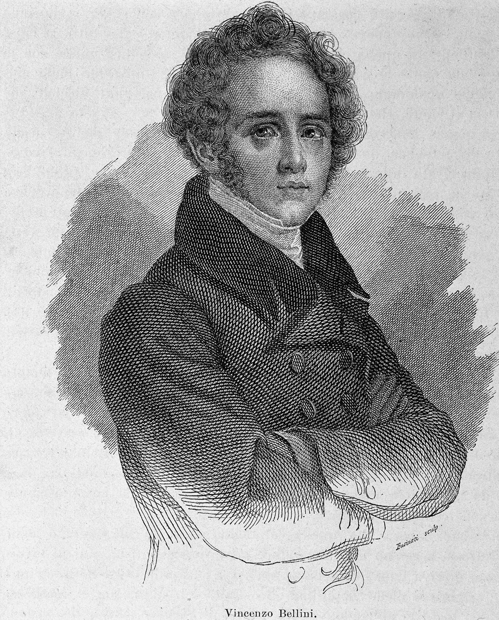 Retrato de Vincenzo Bellini (1801 - 1835), compositor italiano. de Unknown artist