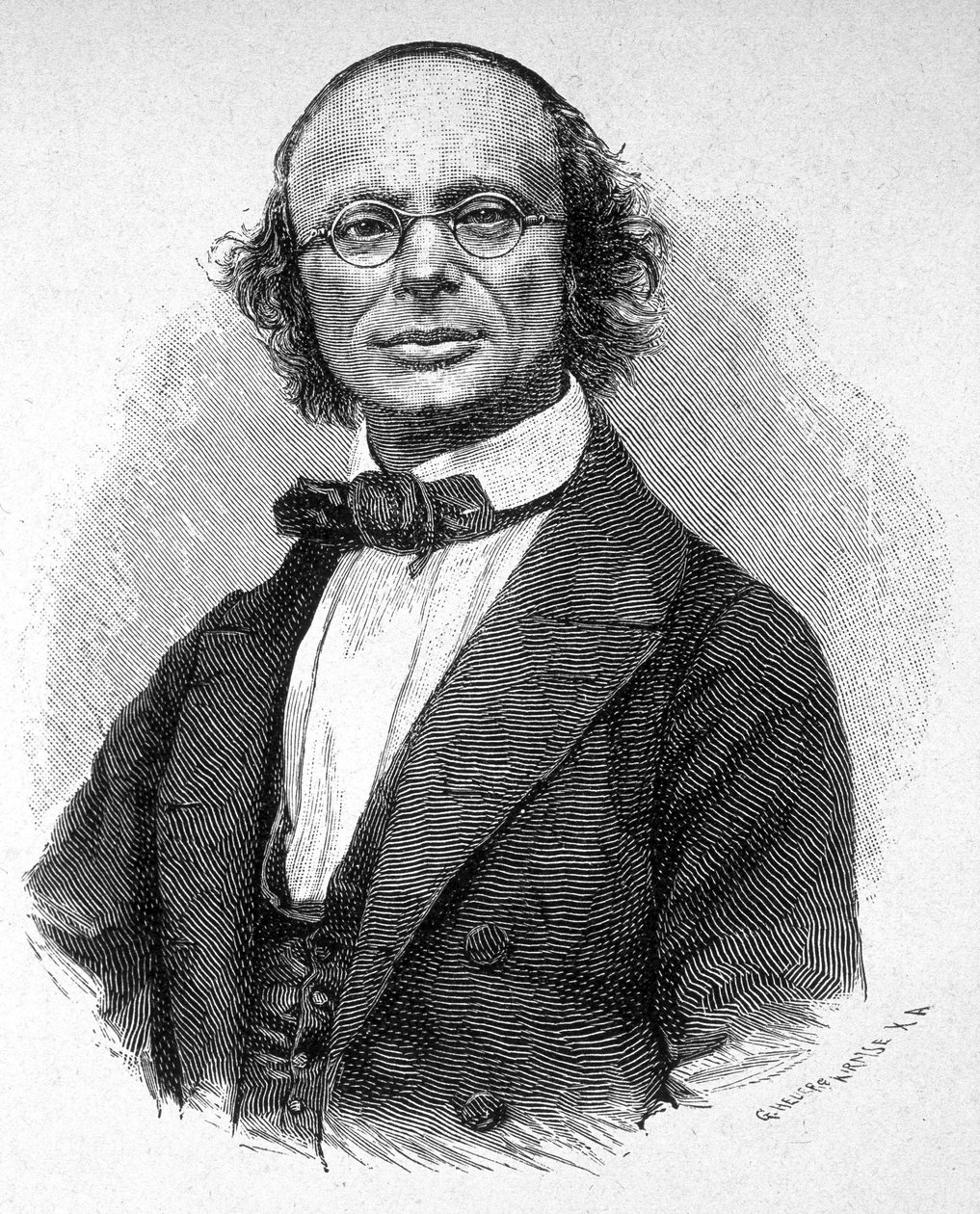 Retrato de Wilhelm Weber (1804 - 1891) físico alemão. de Unknown artist