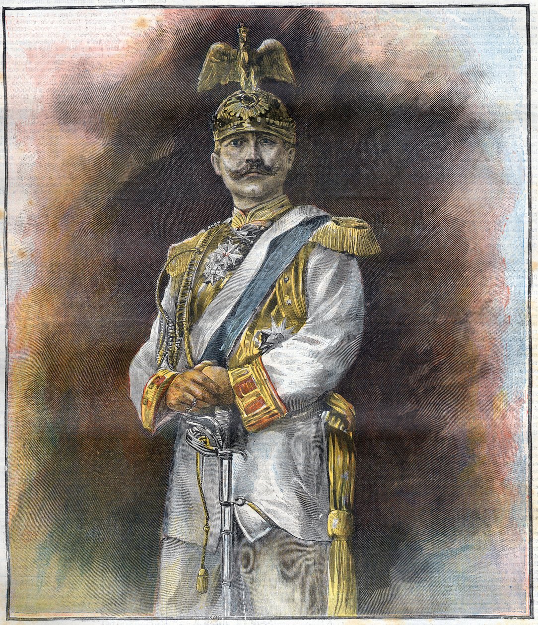 Retrato de Guilherme II (1859 - 1941). de Unknown artist