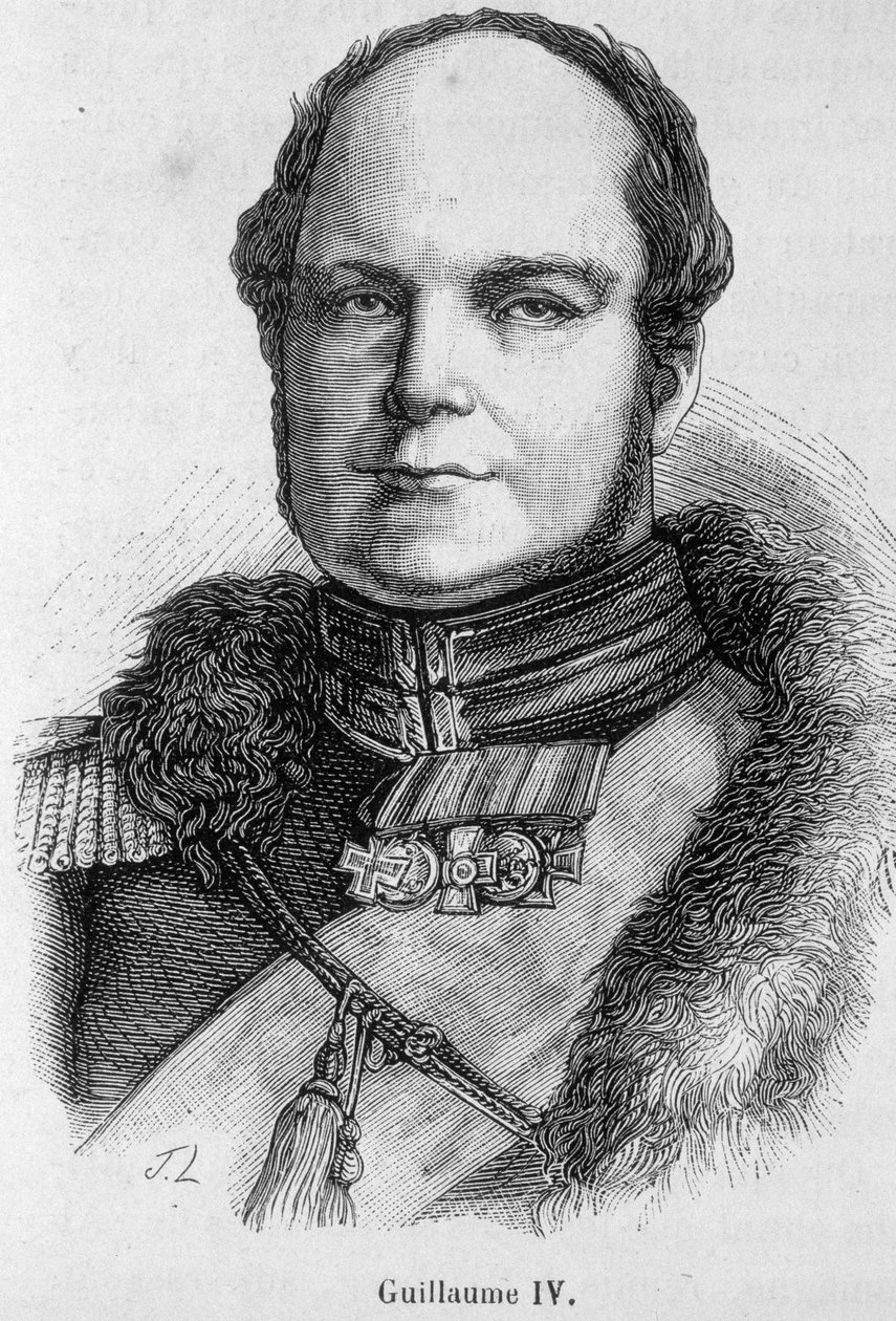 Retrato de Guilherme IV (1765 - 1837), Rei de Inglaterra e Irlanda de Unknown artist
