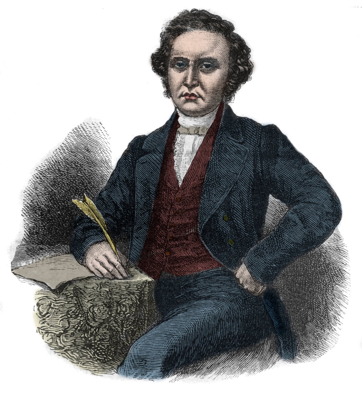 Retrato de William Symington (1764-1831) Pioneiro escocês da navegação a vapor de Unknown artist