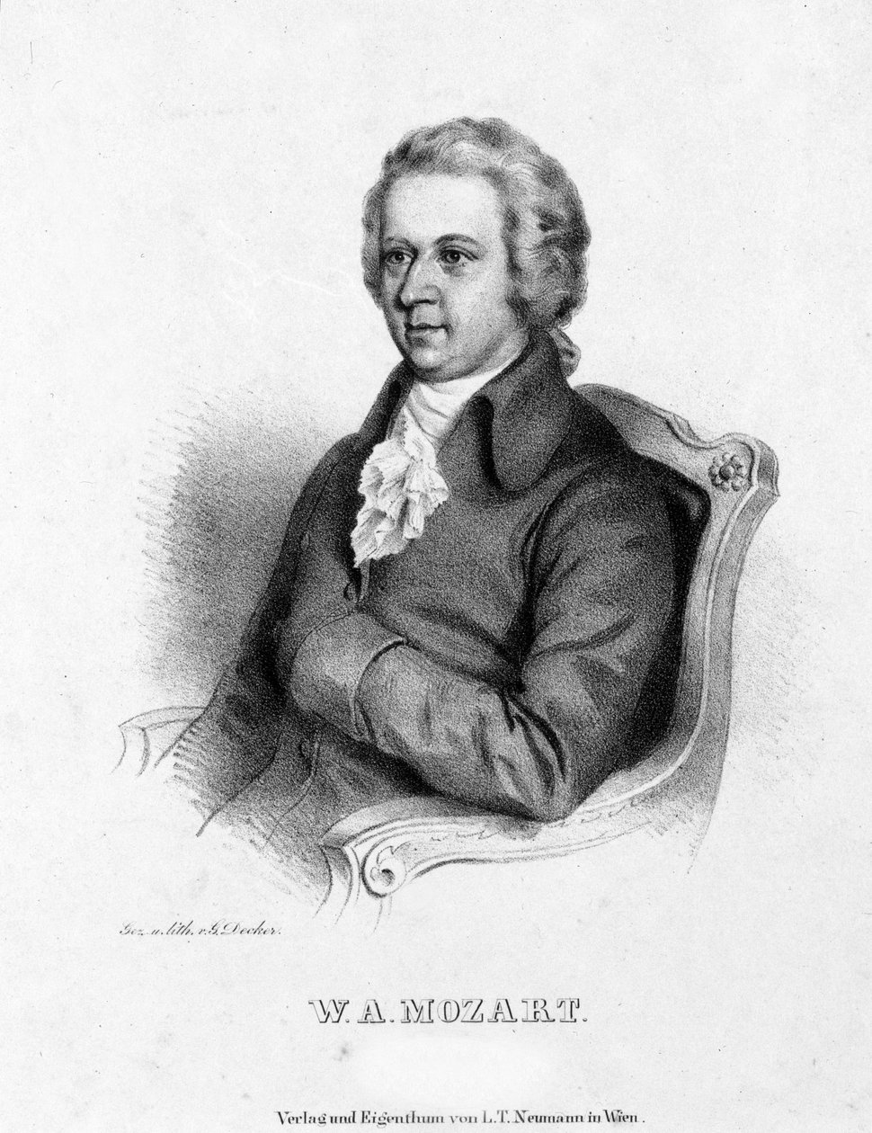 Retrato de Wolfang Amadeus Mozart (1756-1791) de Unknown artist