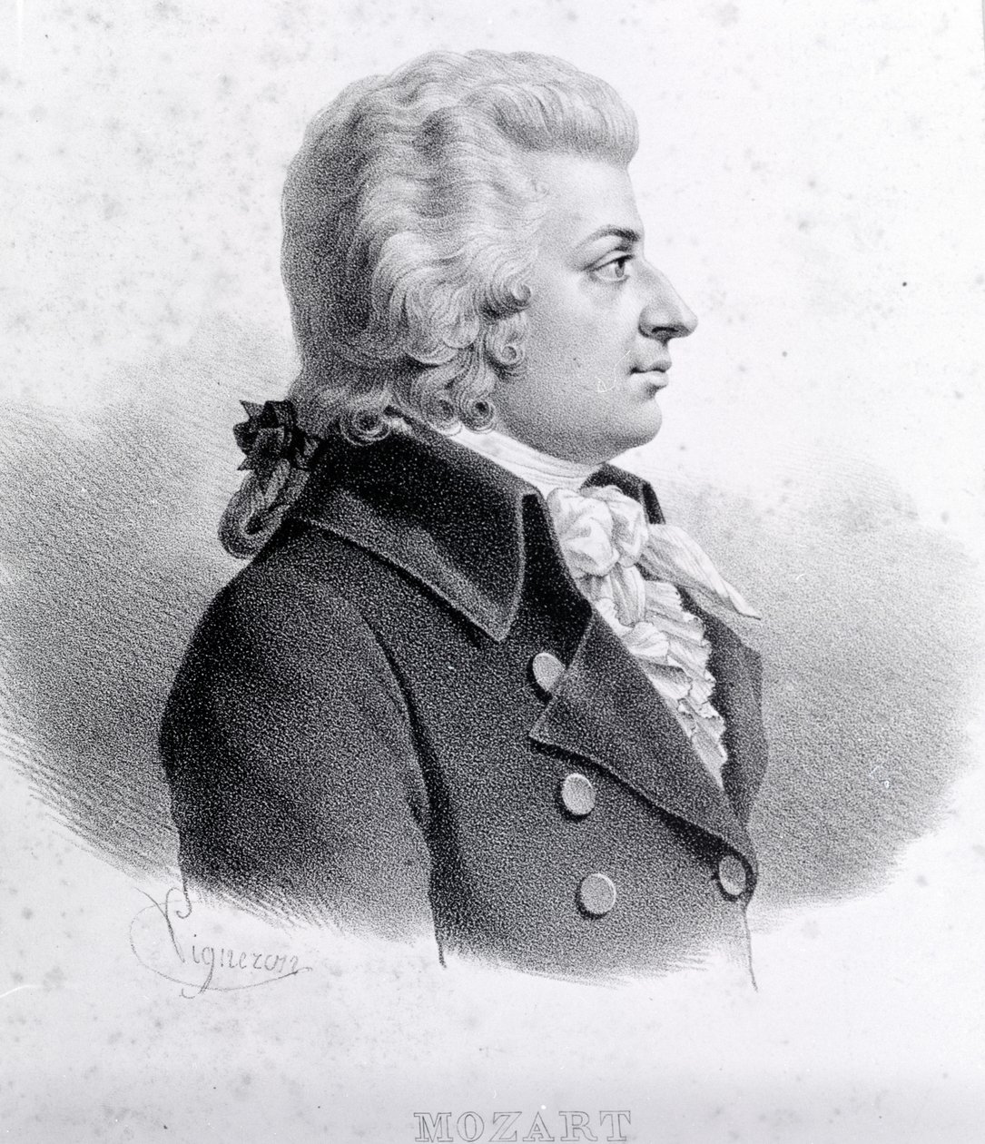 Retrato de Wolfang Amadeus Mozart (1756 - 1791). de Unknown artist