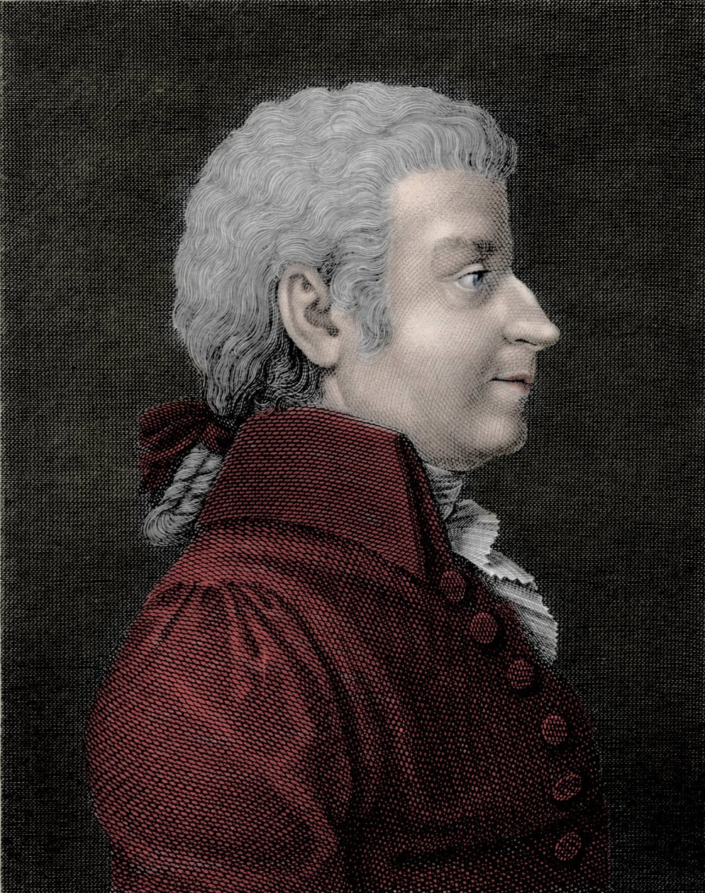 Retrato de Wolfang Amadeus Mozart jovem (1756 - 1791) compositor. de Unknown artist