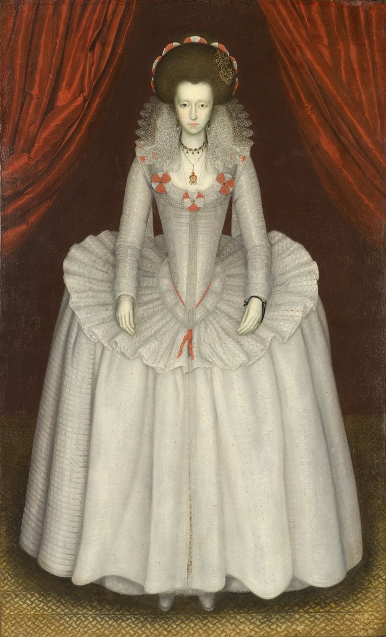 Retrato de uma mulher, provavelmente Ann Finch, Lady Twysden (1574-1638) de Unknown artist