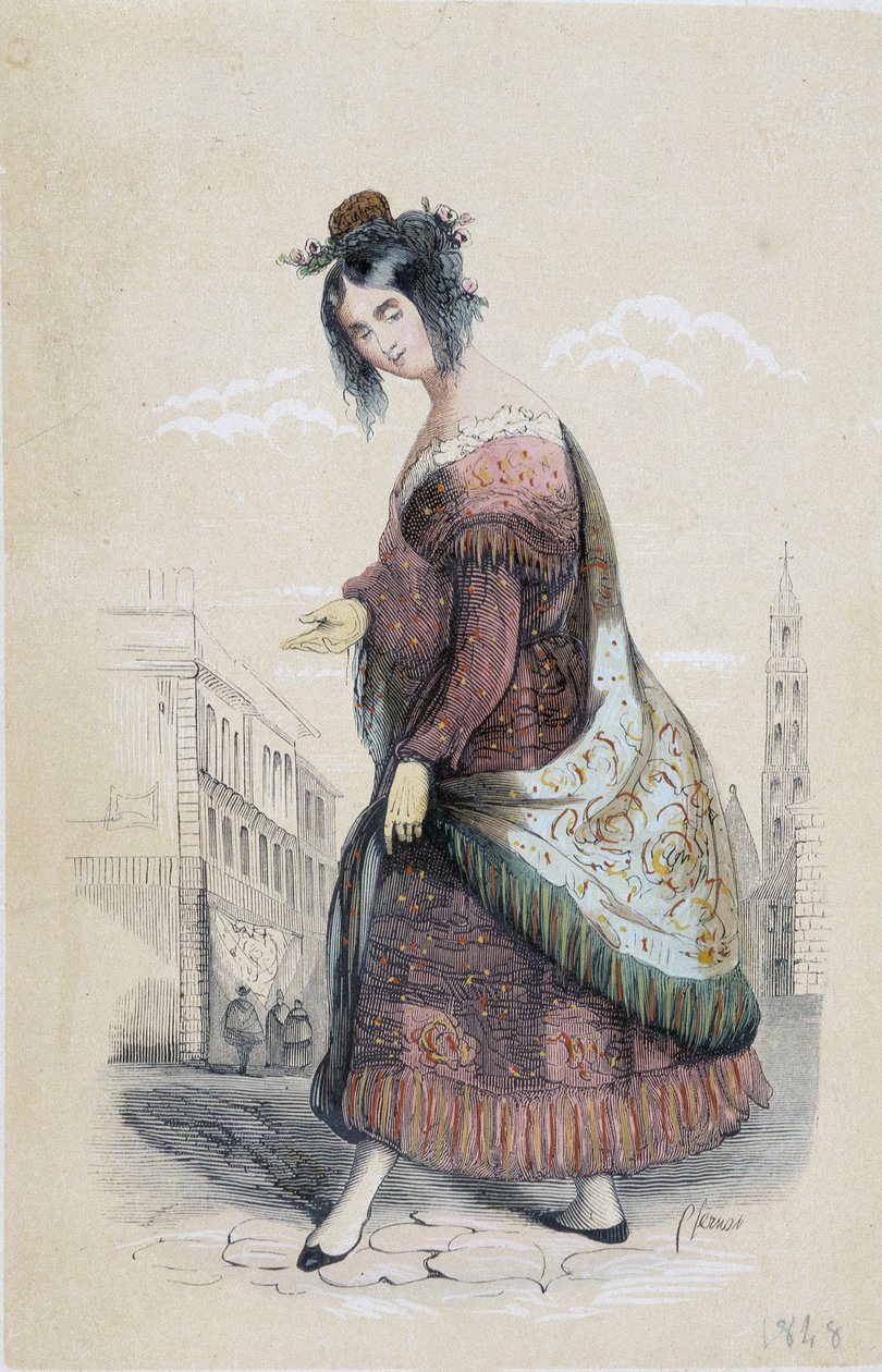 Retrato de um cigano de Sevilha de Unknown artist