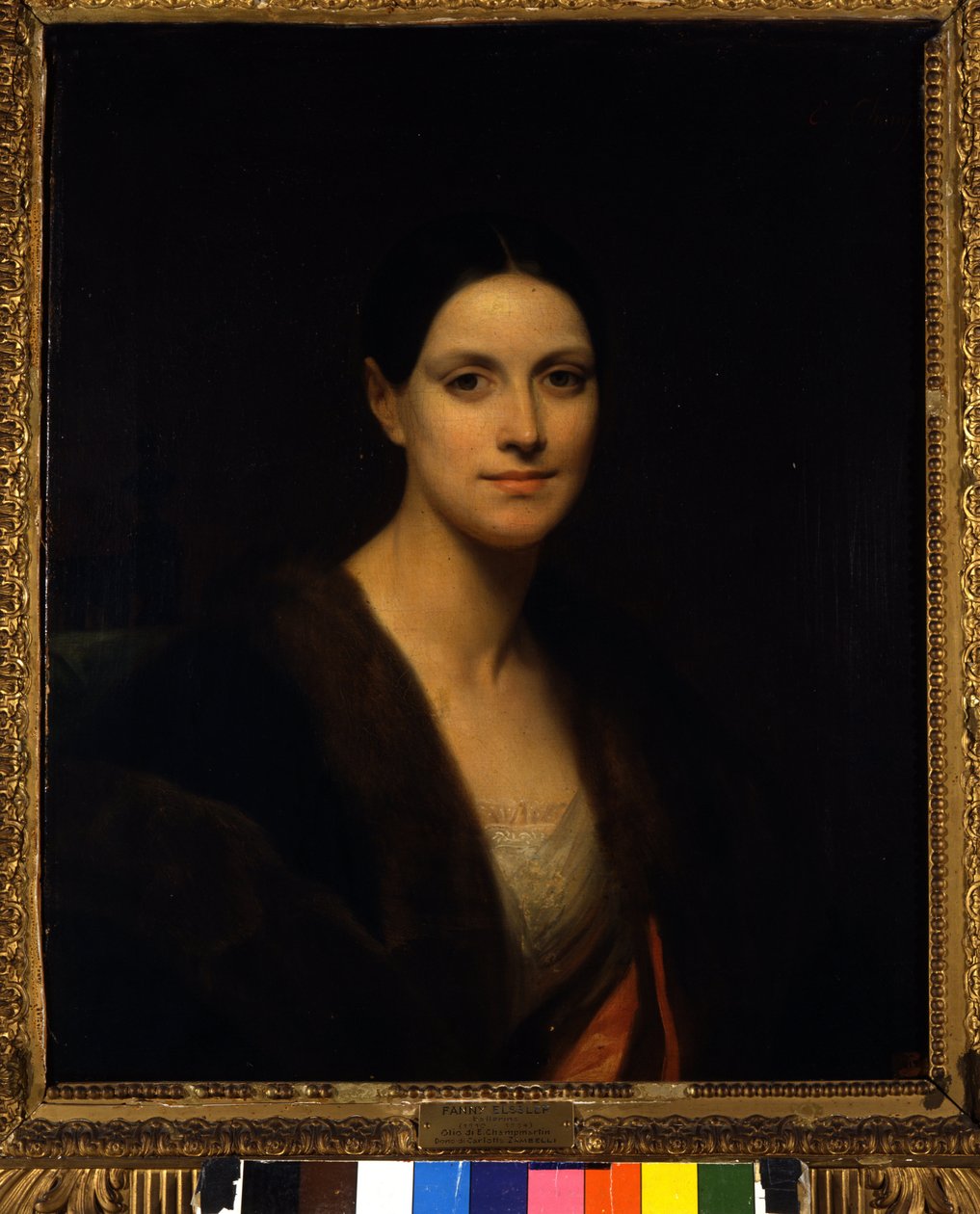 Retrato da bailarina austríaca Fanny Elssler (1810-1884), pintura anônima. Século XIX Museo della Scala Milão Itália de Unknown artist