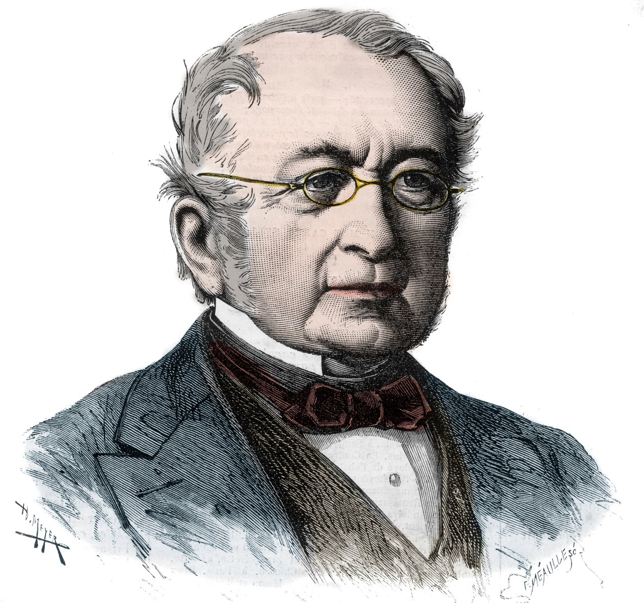 Retrato do Príncipe Chanceler Alexander Mikhailovich Gorchakov (Alexander Gorchakov) (1798-1883) - Gravura de 1868 de Unknown artist