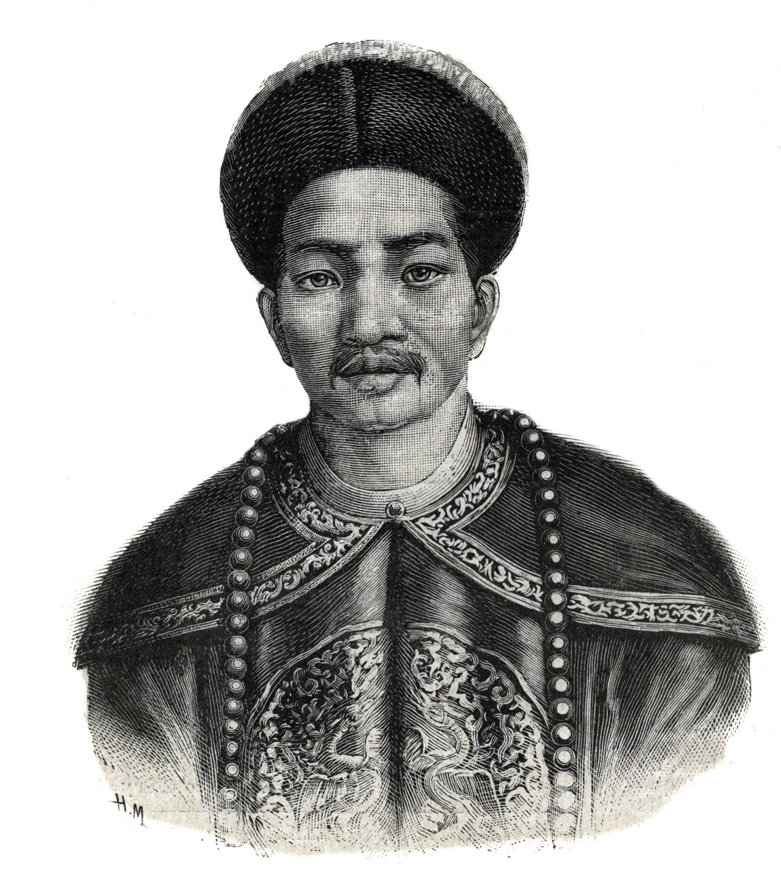 Retrato do Imperador do Japão, Mutsuhito (Meiji Tenno de Unknown artist