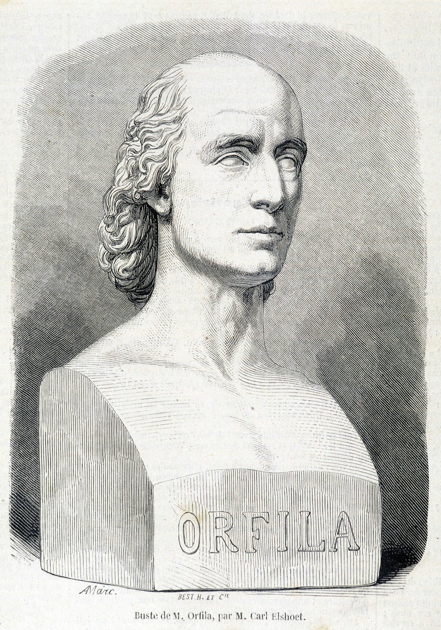 Retrato do médico e químico francês Orfila (1787 - 1853). de Unknown artist