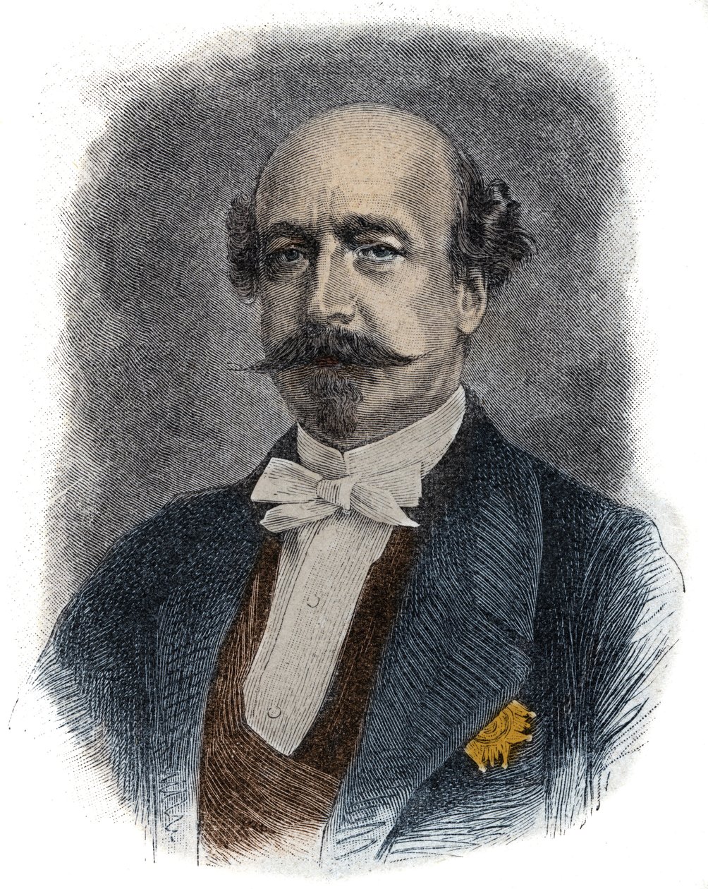 Retrato do financiador e político francês Charles de Morny dit Comte de Morny (ou Duque) (1811-1865) meio-irmão de Napoleão III de Unknown artist