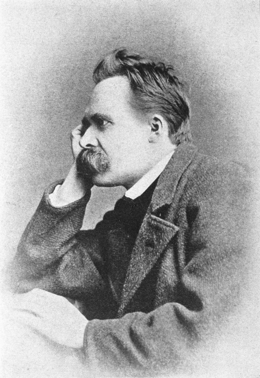 Retrato do filósofo alemão Friedrich Nietzsche (1844 - 1900). de Unknown artist