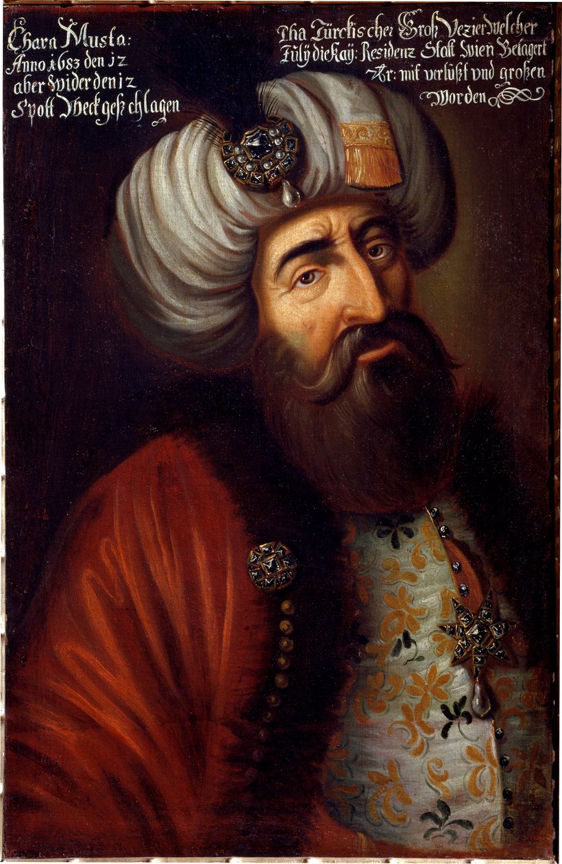 Retrato do soldado otomano Pasha Kara Mustafa de Merzifon de Unknown artist