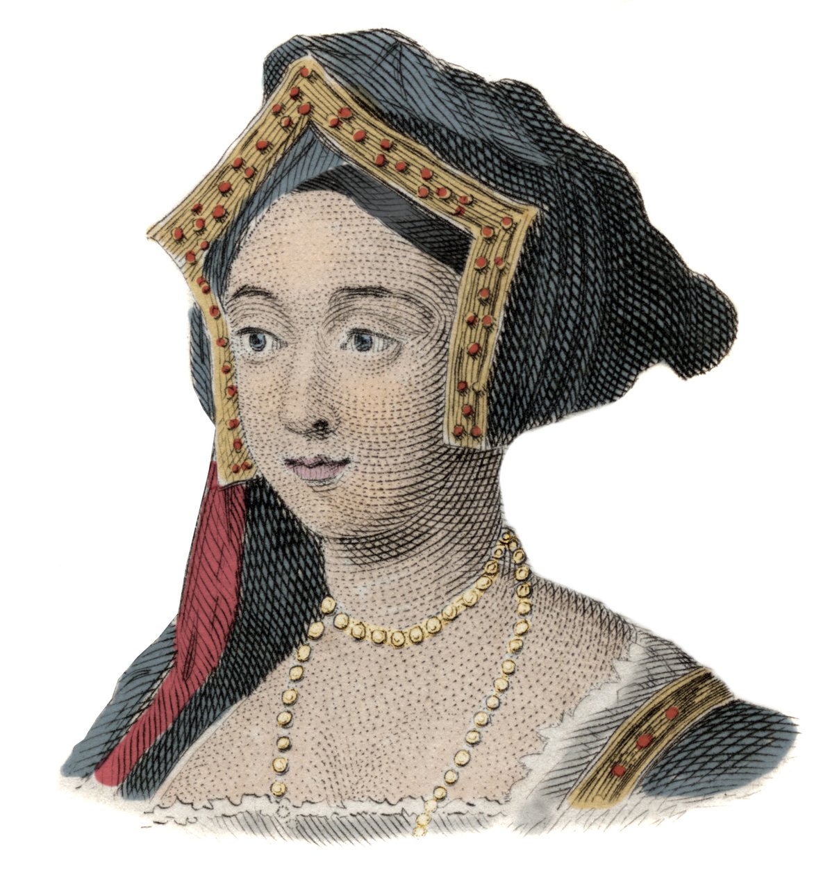 Retrato da Rainha de Inglaterra Jane (Jeanne) Seymour (1509-1537), esposa de Henrique VIII de Unknown artist