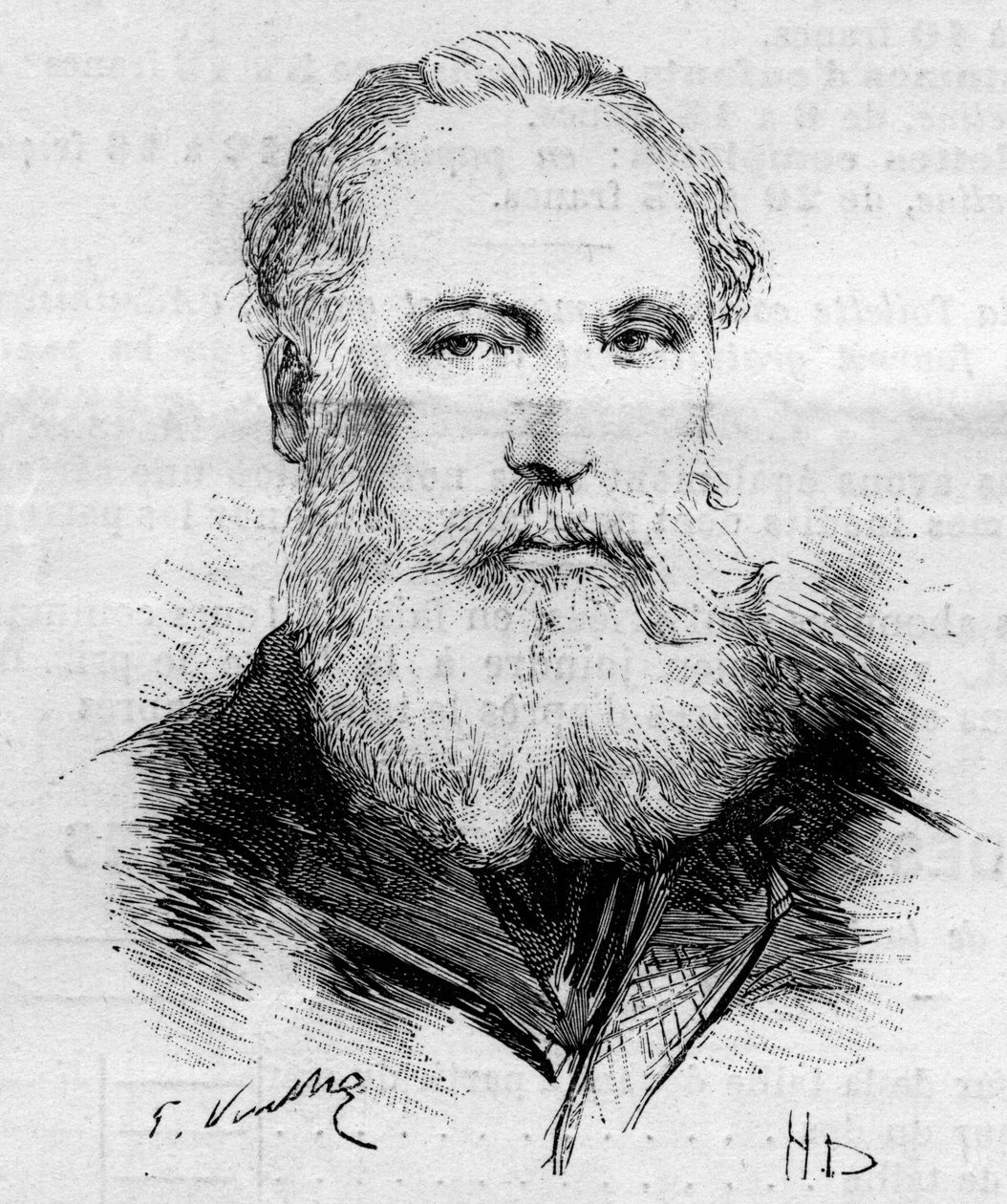 Retrato do pintor Edouard de Beaumont (1821-1888). de Unknown artist