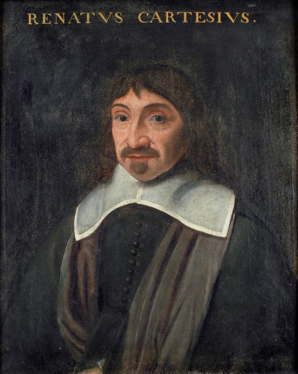 Retrato do filósofo René Descartes (1596-1650), Anônimo . Óleo sobre tela de Unknown artist