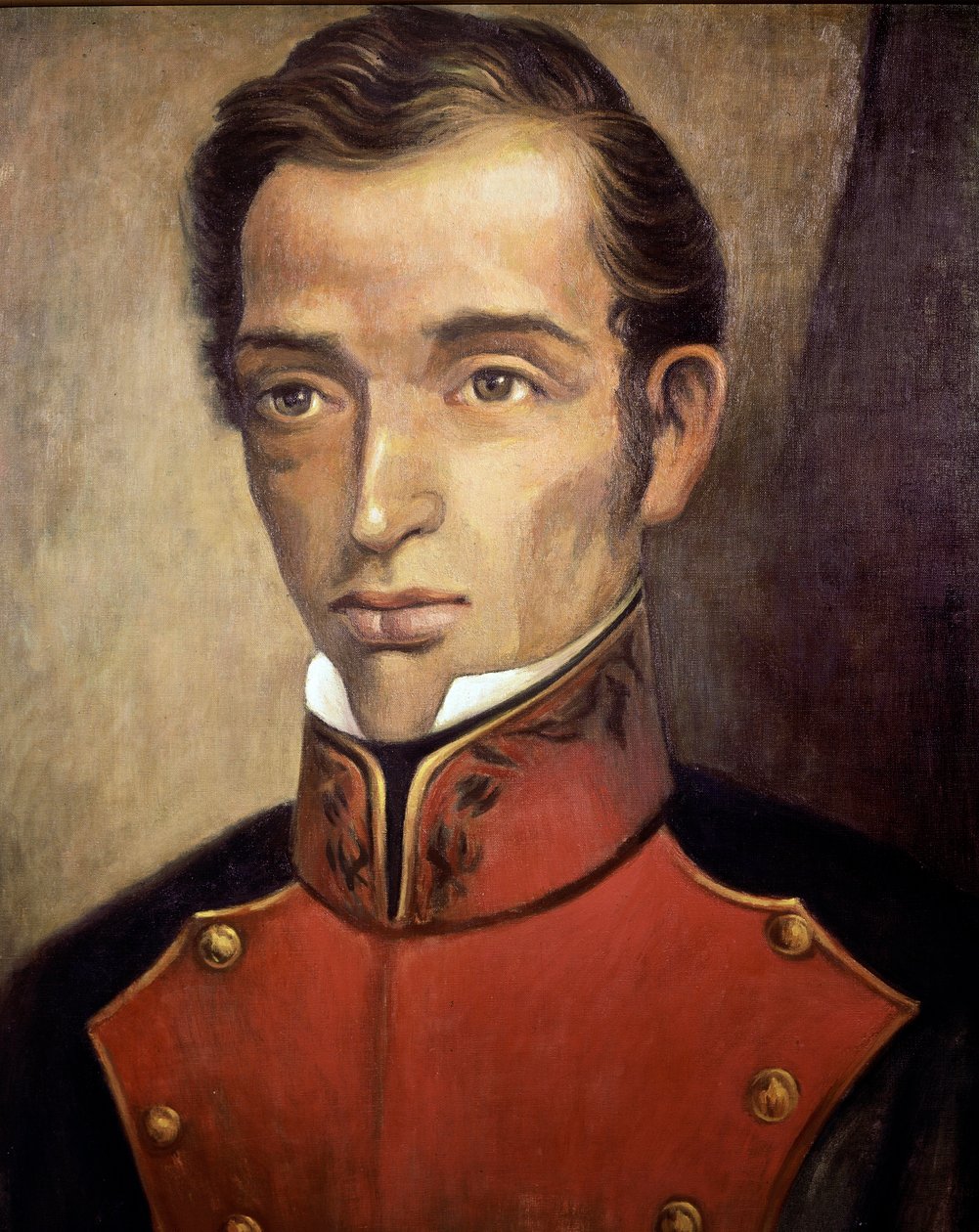 Retrato do político Francisco Garcia Salinas (1786-1841) Pintura anónima - Cidade do México do século XIX, Museu Histórico Nacional, Chateau de Chapultepec de Unknown artist