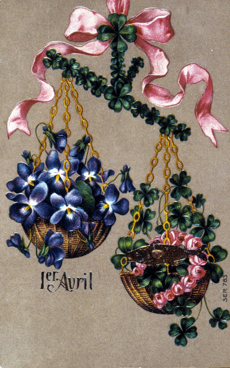 Cartão postal para 1 de Abril. de Unknown artist