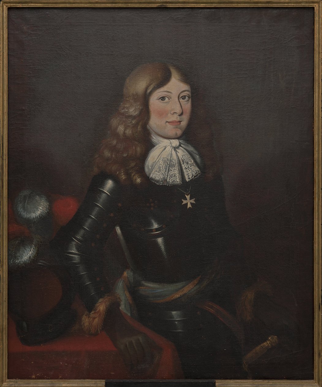 Príncipe Alexandre de Courlande - Retrato do príncipe Alexandre de Courland (1658-1686), Anónimo . Óleo sobre tela, Segunda Metade do 17º cen. Dimensão : 90x74 cm. Nationalmuseum Estocolmo de Unknown artist