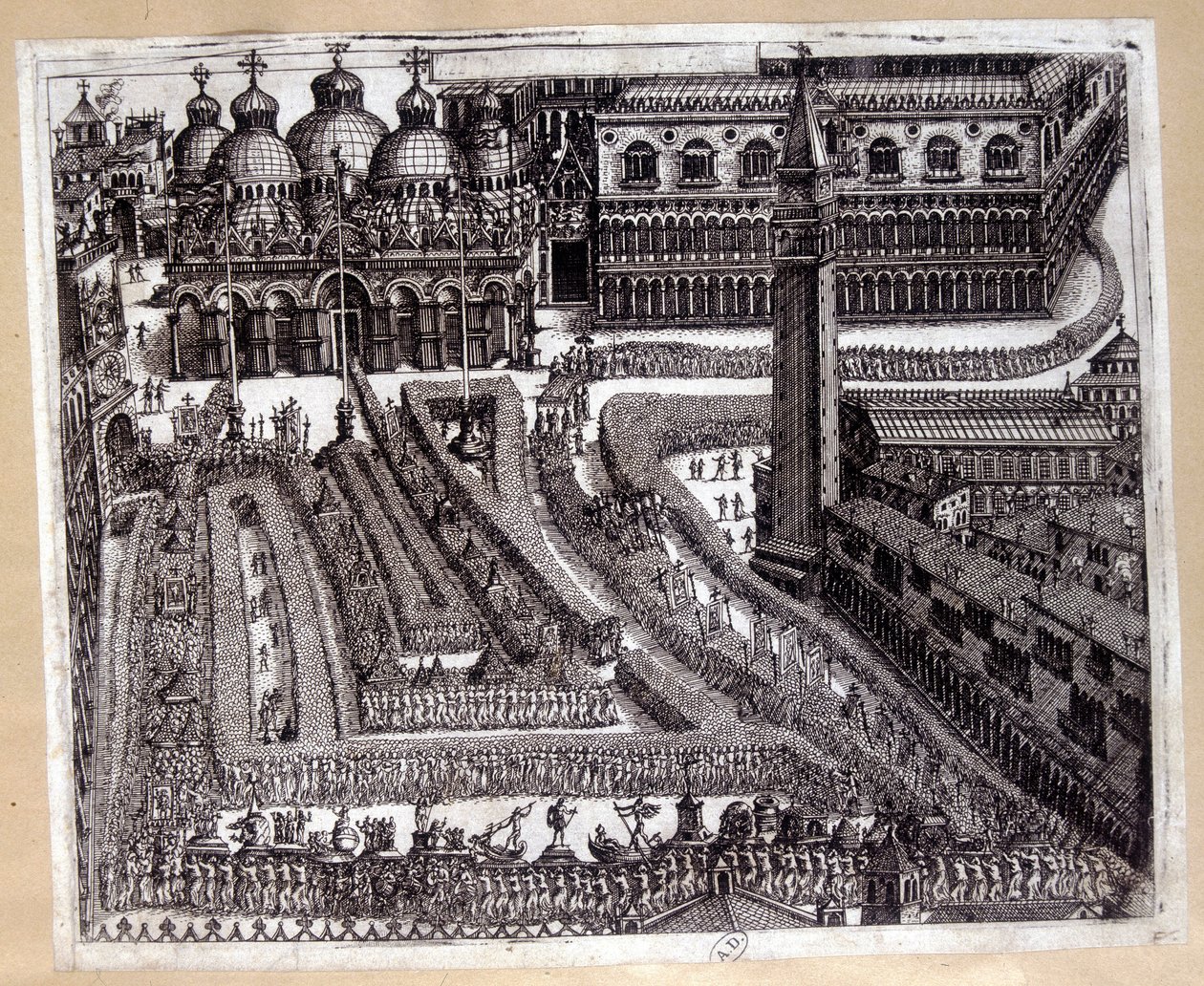 Procissão em Veneza, no século XVII de Unknown artist