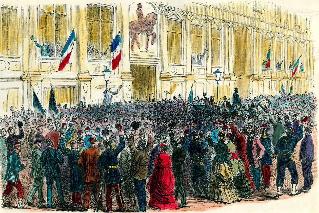 Proclamação da Terceira República na Prefeitura de Paris em 4 de setembro de Unknown artist