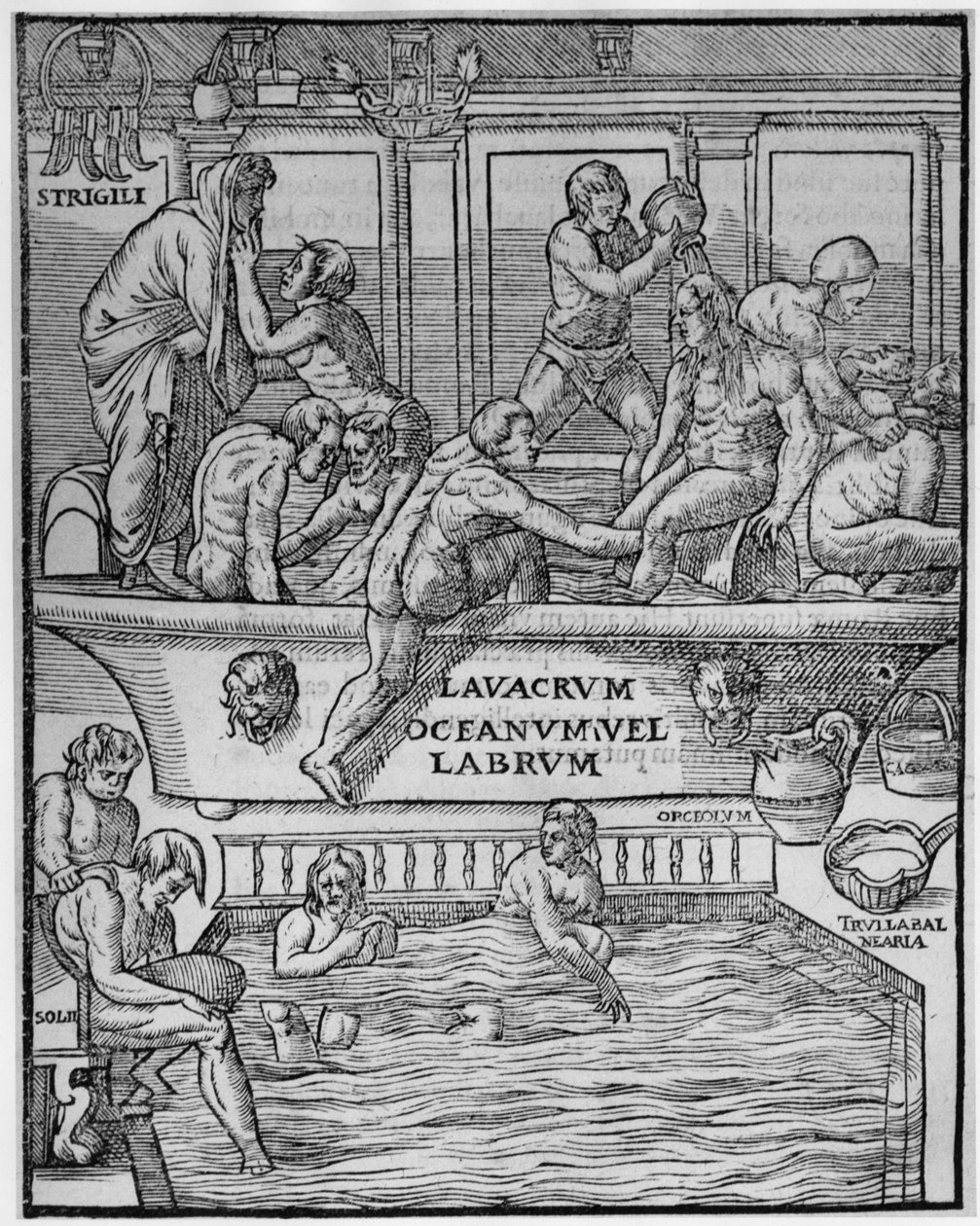 Banhos públicos - em "Hieronymi Mercurialis" pela Arte Gymanastica de Unknown artist